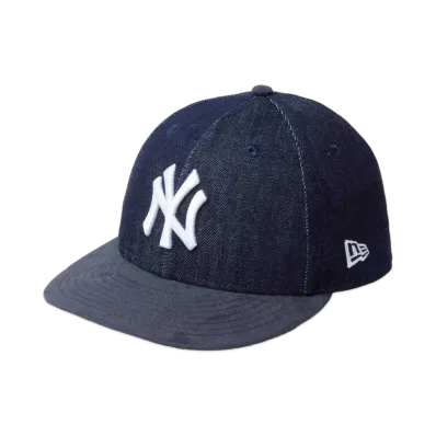 NEW ERA LP 59Fifty MLB Denim 2-Tone New York Yankees Suede Visor "Indigo Denim/Navy"