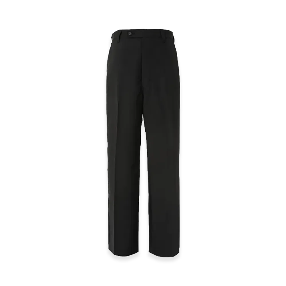 COMME des GARCONS HOMME Wool Poplin Center Crease Pants "Black"