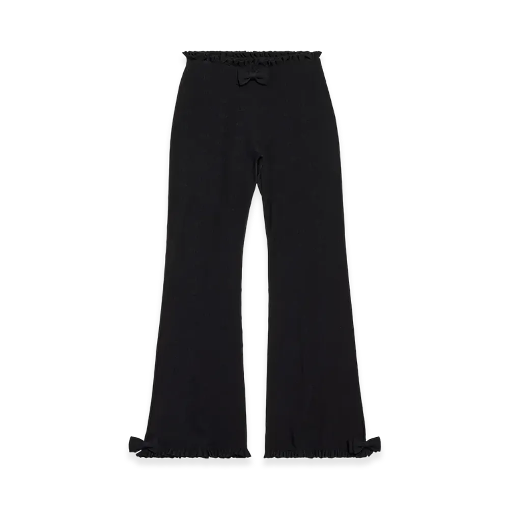 BALENCIAGA Women's Flared Capri Pants "Black"