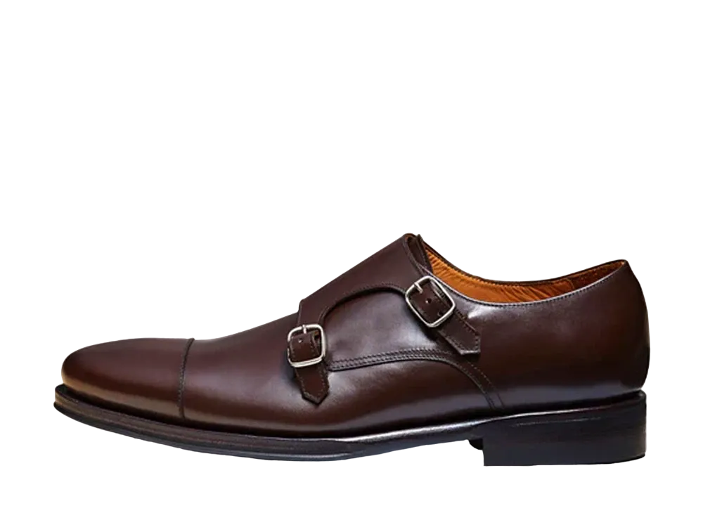 Jalan Sriwijaya Double Monk Strap 11120 "Dark Brown" 98374 Dainite Sole