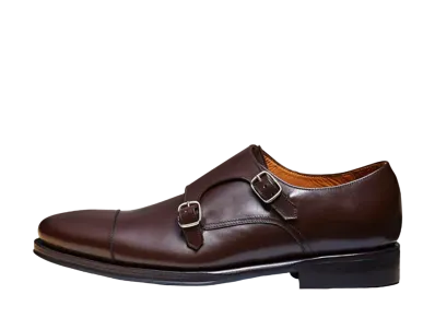 Jalan Sriwijaya Double Monk Strap 11120 "Dark Brown" 98374 Dainite Sole