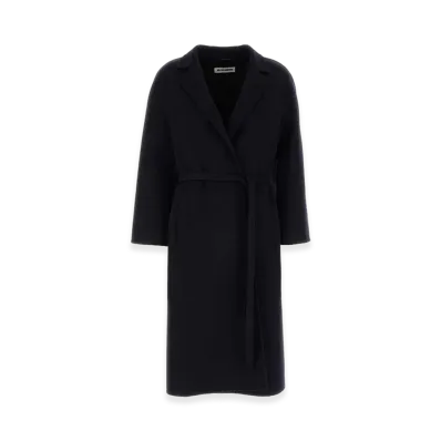 Jil Sander Women's Wool Coat "Midnight Blue"