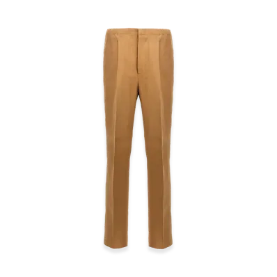 FENDI Paper Canvas Pants "Camel"