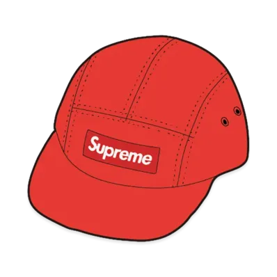 Supreme Canvas Camp Cap "Red"