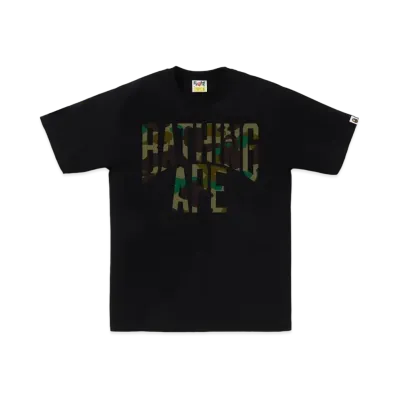 A BATHING APE 1st Camo NYC Logo Tee "Black"