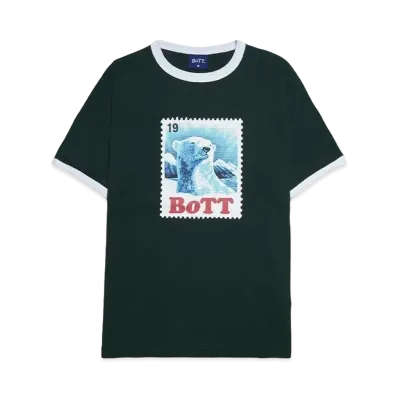 BoTT Bear Stamp Ringer Tee "Dark Green"