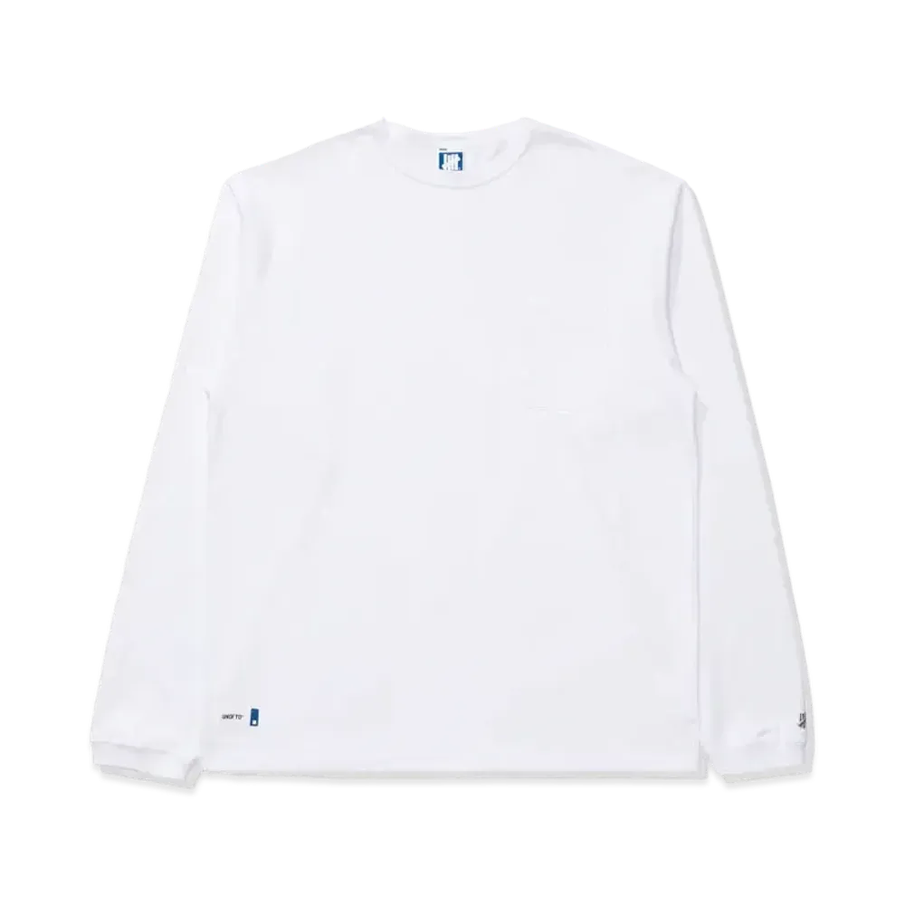 UNDEFEATED L/S Pocket Tee "White"