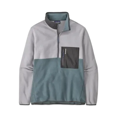 patagonia Men's Microdini 1/2 Zip Pullover "Salt Grey"