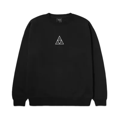 HUF Set Triple Triangle Crewneck "Black"