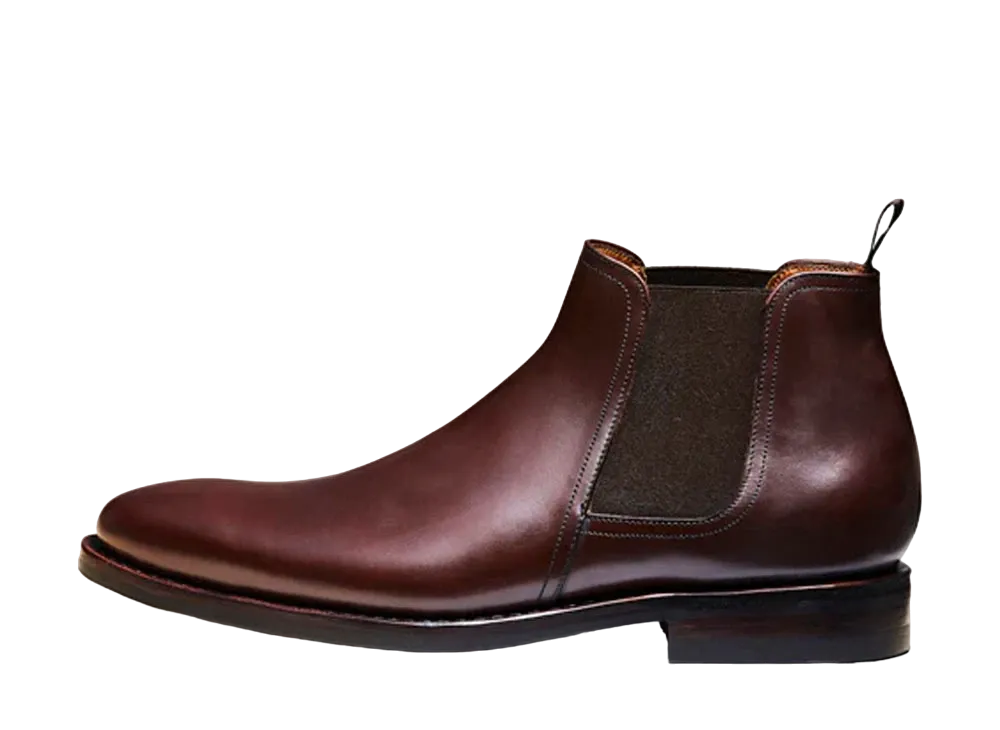 Jalan Sriwijaya Side Gore Boots 11120 Calf Leather "Castagna" 98411 Dainite Sole