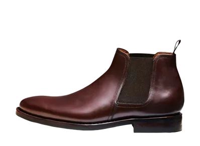 Jalan Sriwijaya Side Gore Boots 11120 Calf Leather "Castagna" 98411 Dainite Sole