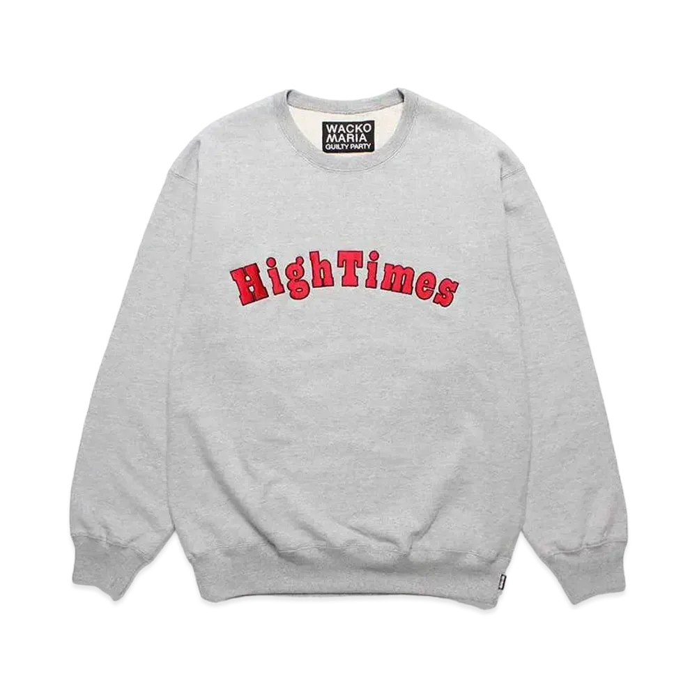 WACKO MARIA HIGH TIMES / Heavy Weight Crew Neck Sweat Shirt #1 "Gray"
