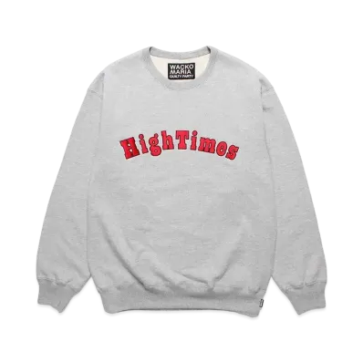 WACKO MARIA HIGH TIMES / Heavy Weight Crew Neck Sweat Shirt #1 "Gray"