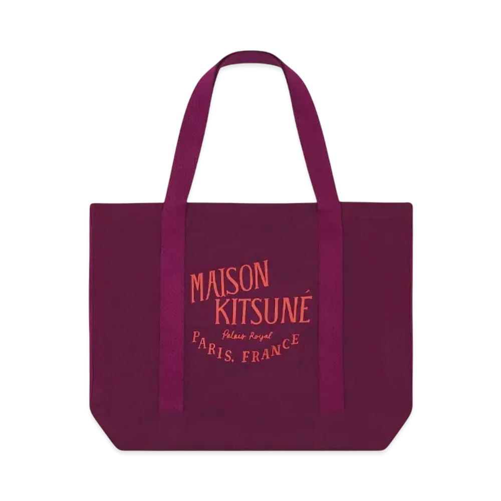 Maison Kitsune Palais Royal Shopping Bag "Grape"