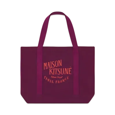 Maison Kitsune Palais Royal Shopping Bag "Grape"