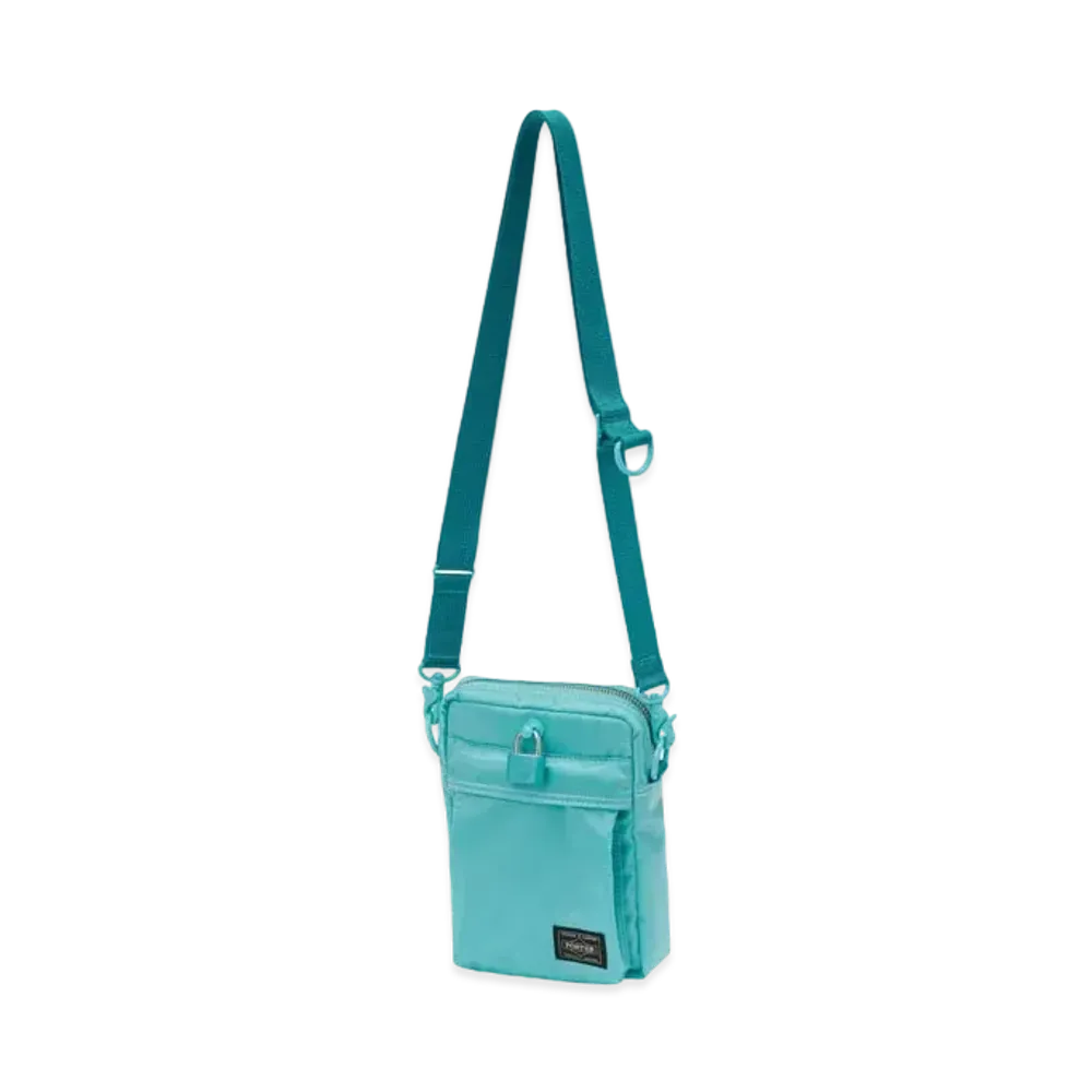 Porter / Turquoise Vertical Shoulder Bag "Turquoise Blue"