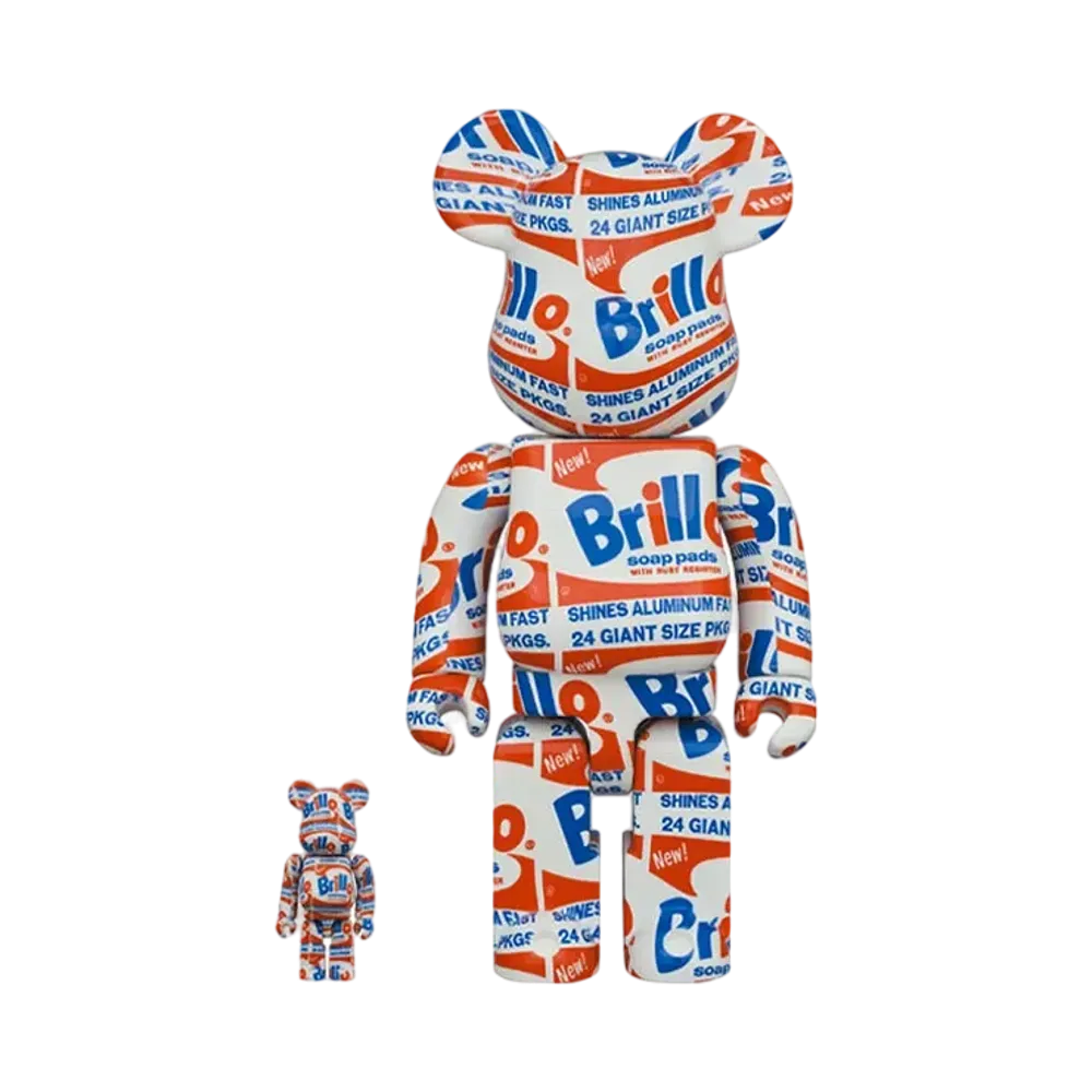 Bearbrick ANDY WARHOL “Brillo” 100% & 400%