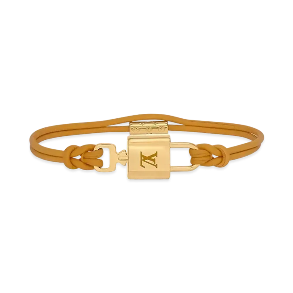 Louis Vuitton LV Padlock Bracelet "Ocre"
