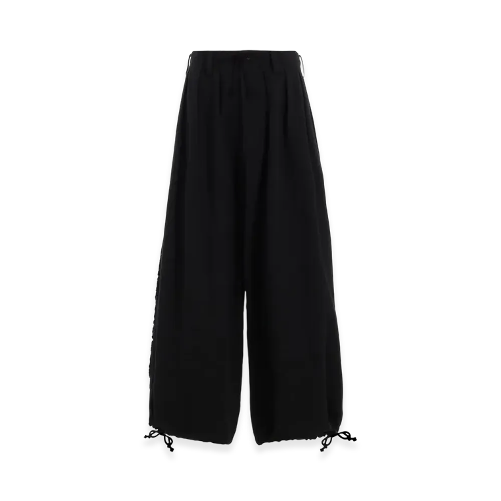 S'YTE Cotton Drill Cut-Out Balloon Pants "Black"