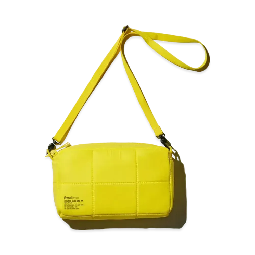FreshService Quilted Cube Bag_M "Yellow"
