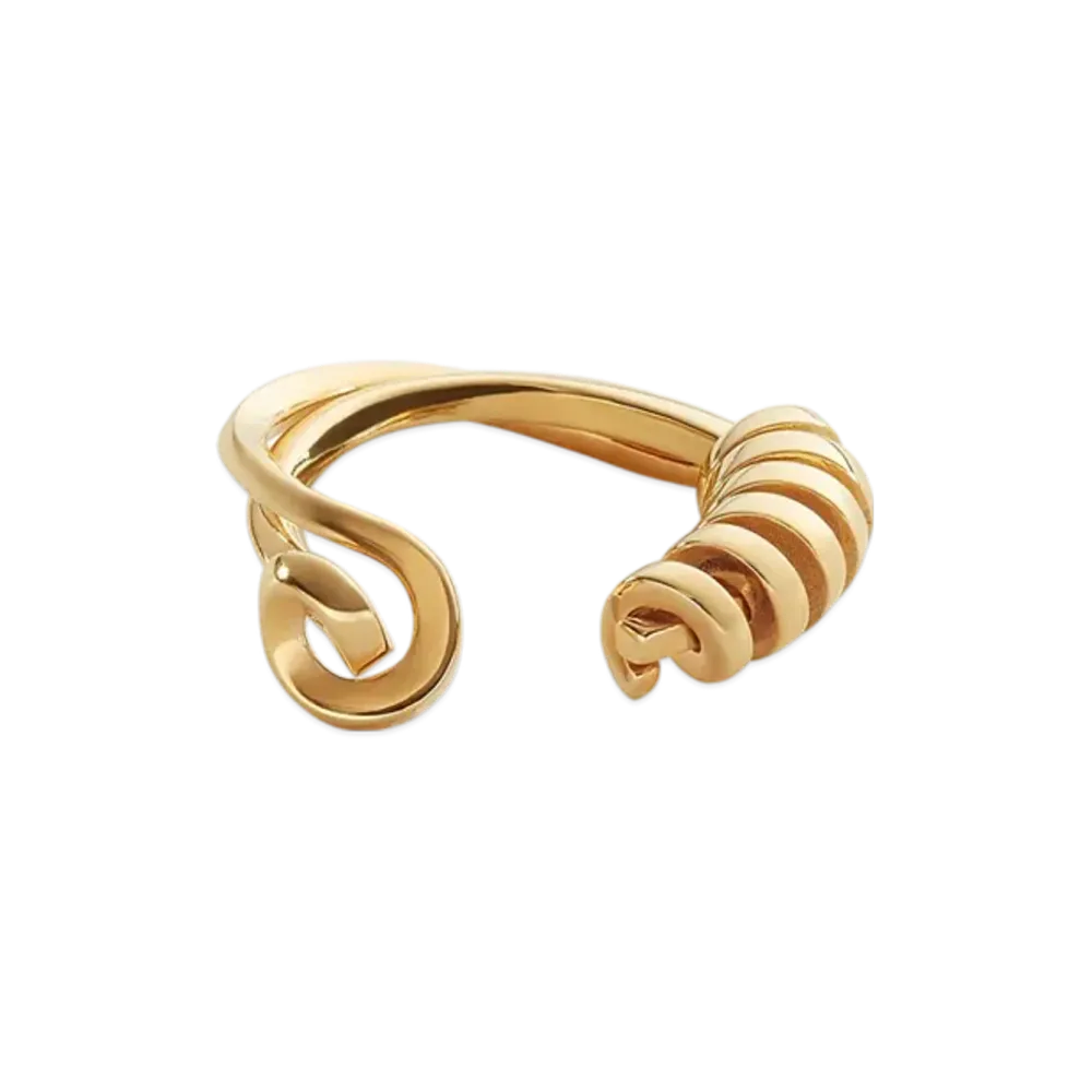 Bottega Veneta Twist Ring "Yellow Gold"