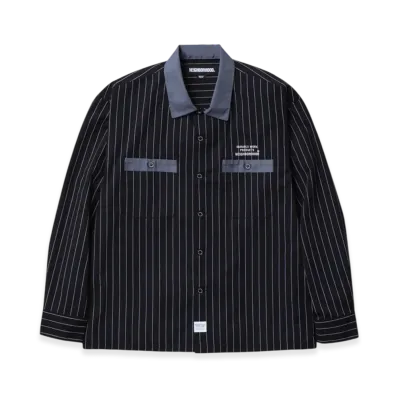 NEIGHBORHOOD Classic Work Stripe Shirt Ls "Black"