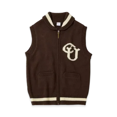 Champion Zip Vest 24FW "Dark Brown"