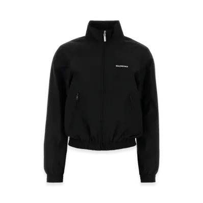 BALENCIAGA Women's Logo Embroidery Jacket "Black"