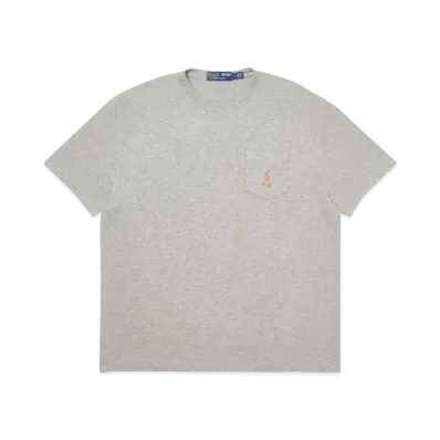 PALACE / Ralph Lauren Waffle Pocket Tee "Grey"