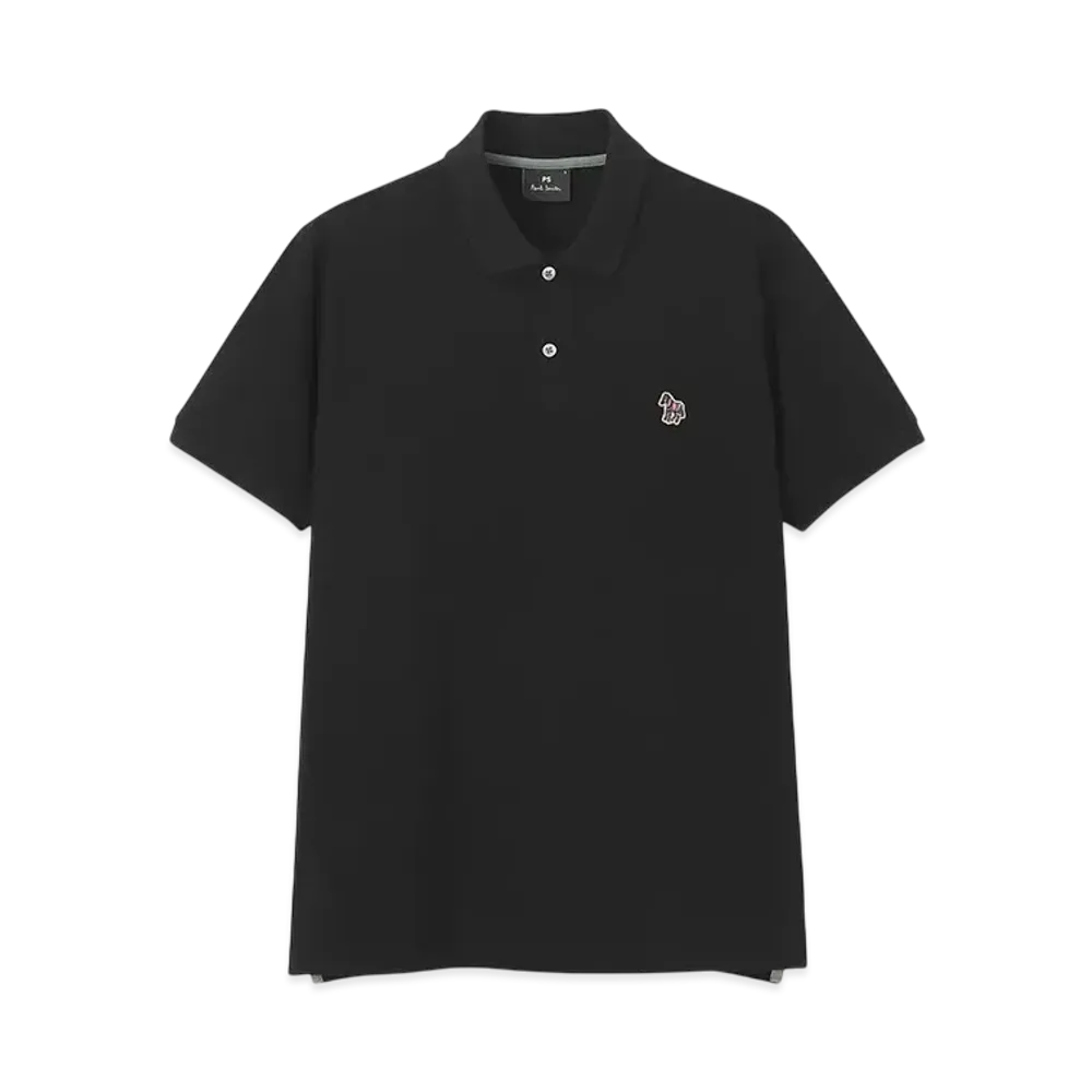 Paul Smith Zebra Patch Polo Shirt "Black"