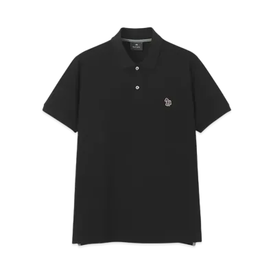 Paul Smith Zebra Patch Polo Shirt "Black"