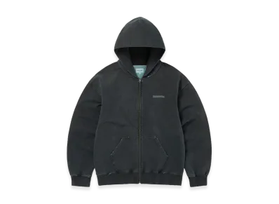 thisisneverthat Damaged Zip Up Hoodie "Faded Black"