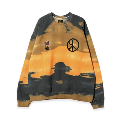 NEEDLES x Sasquatchfabrix. Slowgun Sweat "Peace To World" / Tie Dye "Multi"