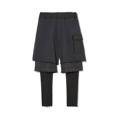 UNDERCOVER Cotton Layered Pants "Charcoal"