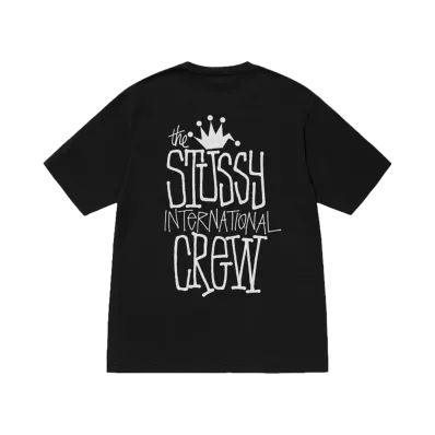 Stussy Crown International Tee Pigment Dyed "Black"