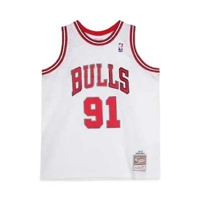 Mitchell&Ness NBA SWINGMAN JERSEY BULLS 97-98 DENNIS RODMAN "WHITE"