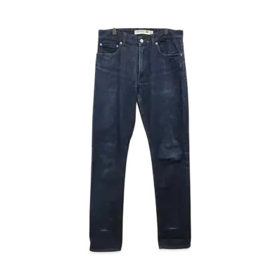 LACOSTE Logo Patch Straight Denim Pants "Navy"