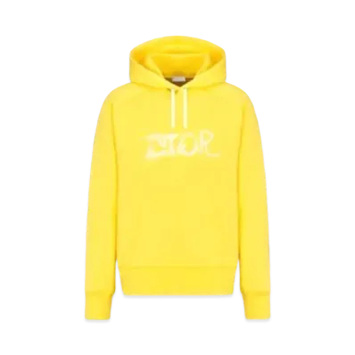 Dior x Peter Doig Men's Front Logo Pullover Hoodie "Yellow"