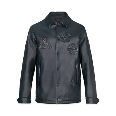 Louis Vuitton LV Satellite Patch Coach Jacket "Noir"