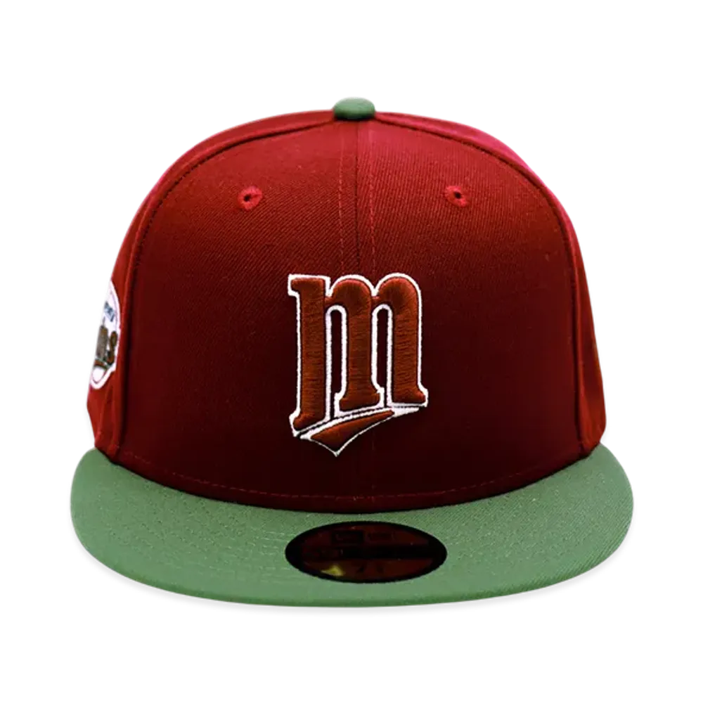 NEW ERA x THE CAP Exclusive 5950 Mintwico Car Olv Minnesota Twins "Wine Red"