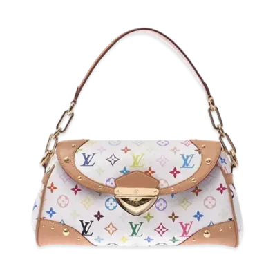 Louis Vuitton Monogram Multicolor Beverly MM "Blanc"