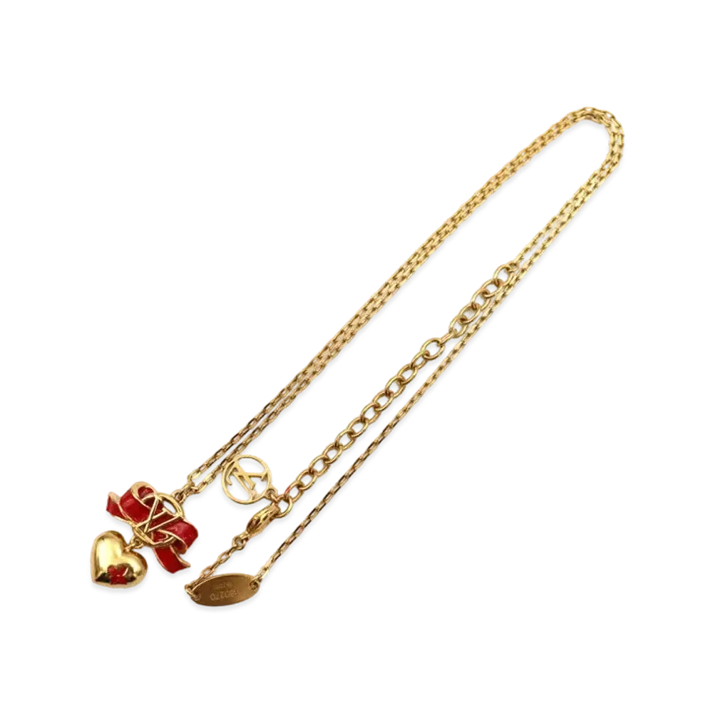 Louis Vuitton Love Romance Necklace "Gold"