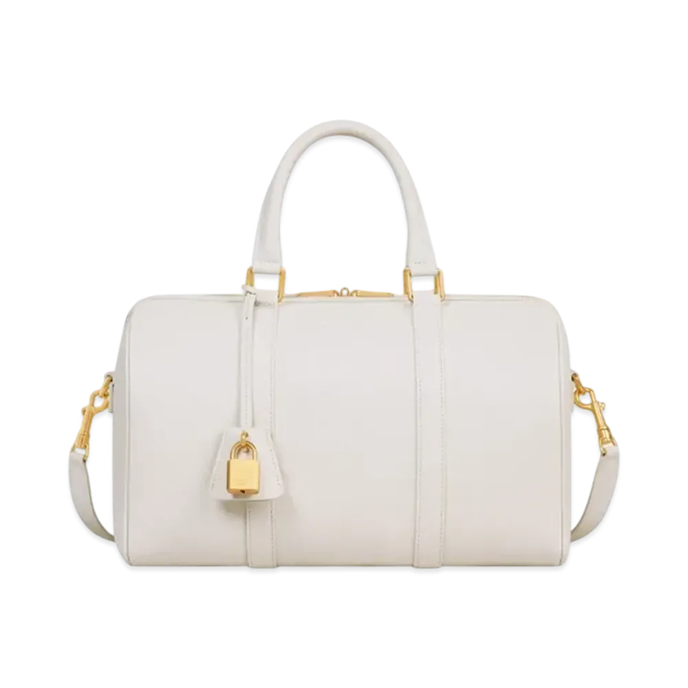 CELINE Large Boston in Supple Grained Calfskin "Rice"
