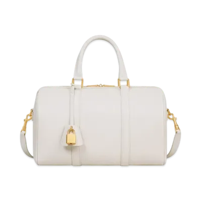 CELINE Large Boston in Supple Grained Calfskin "Rice"