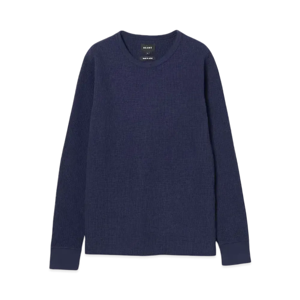 BEAMS Thermal Cut And Sew "Navy"