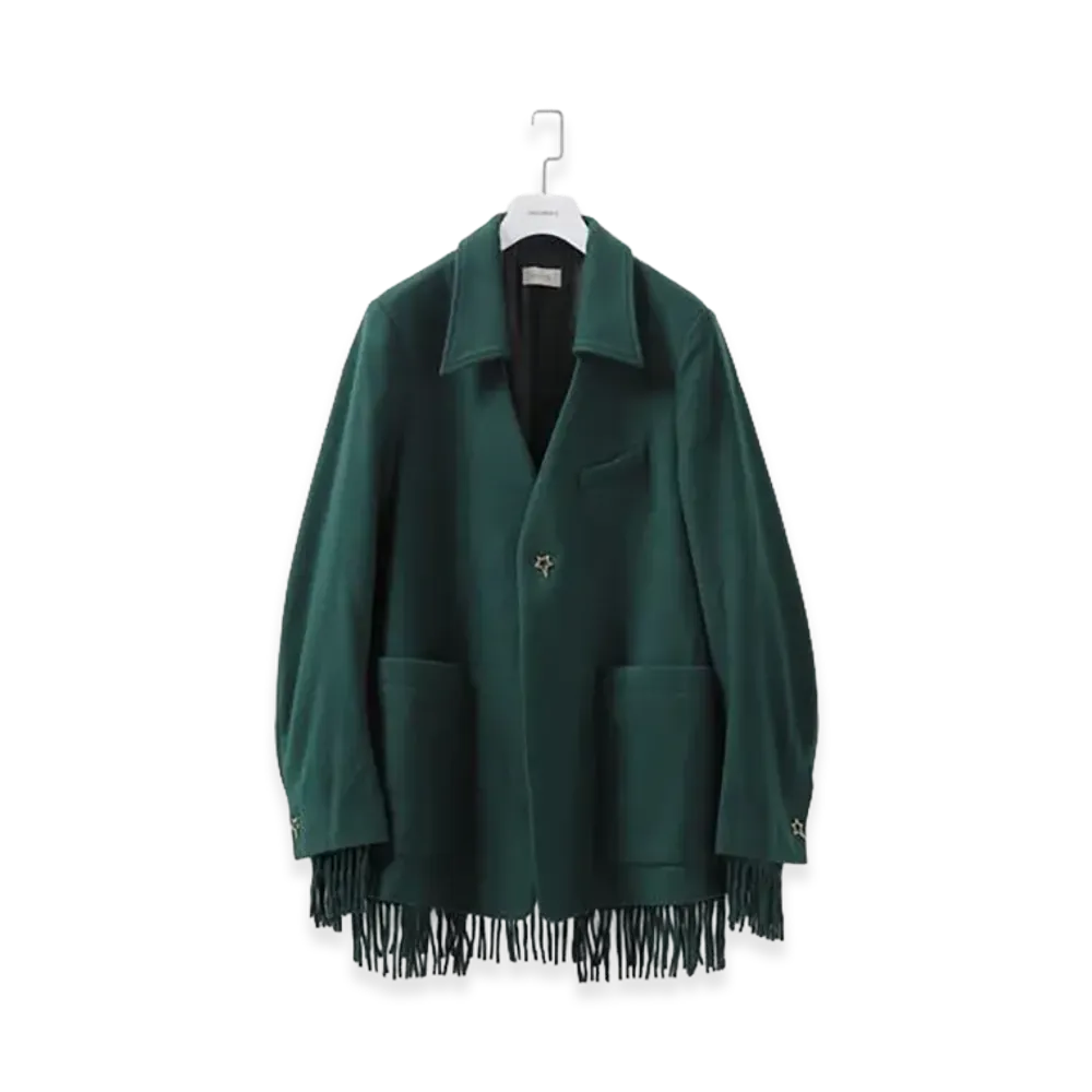 BED J.W. FORD Lapel-Less Jacket "Green"