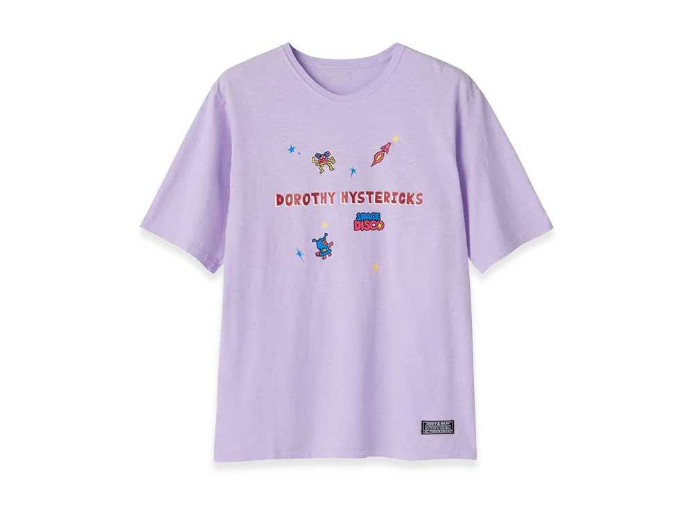 HYSTERIC GLAMOUR x DOROTHY HENDRICKS Space Disco Tee "Purple"