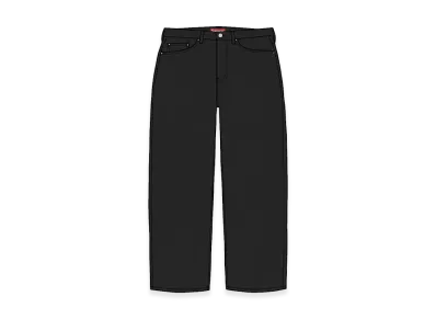 Supreme Baggy Selvedge Jean "Rigid Black"