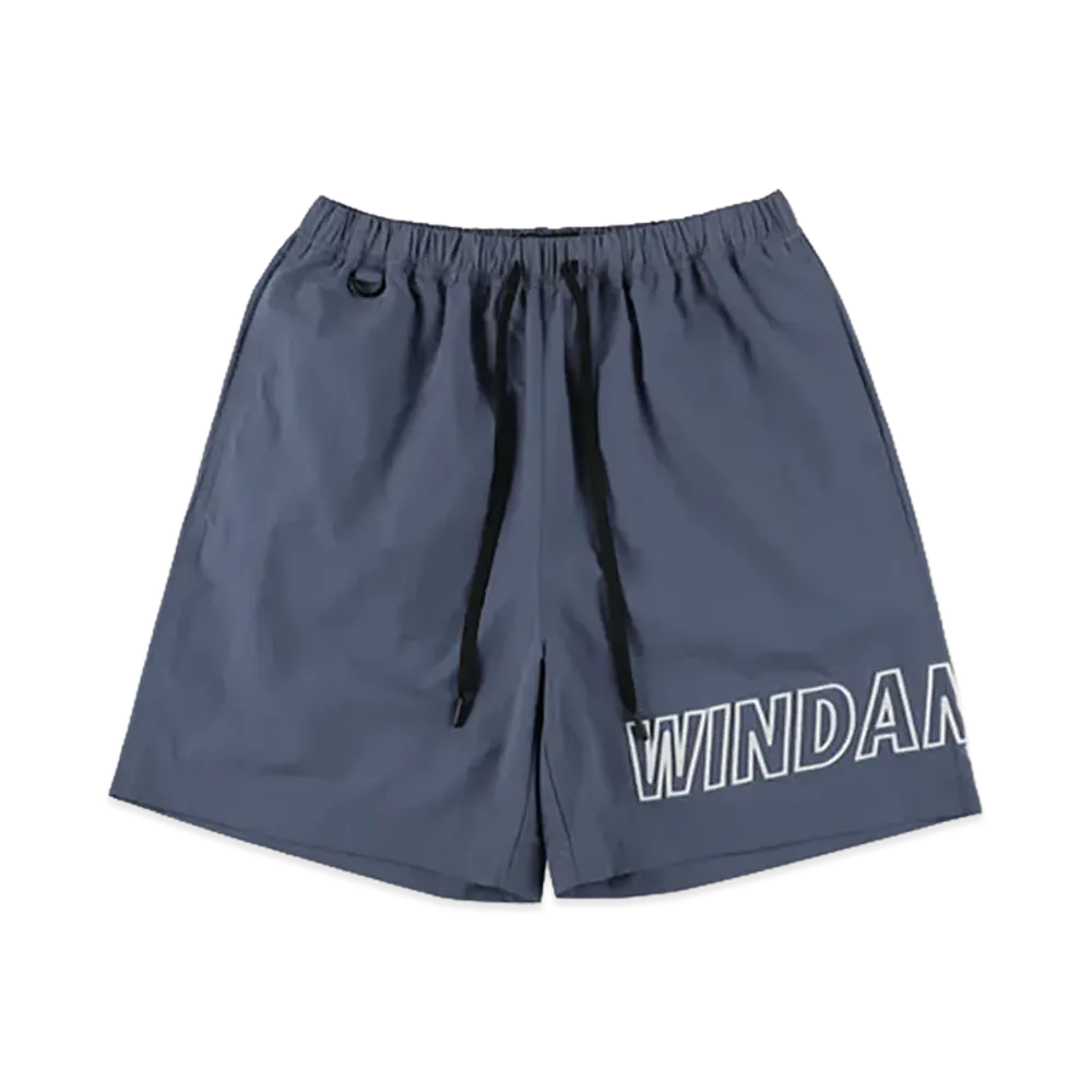 WIND AND SEA Big Logo Shorts "Blue Gray"