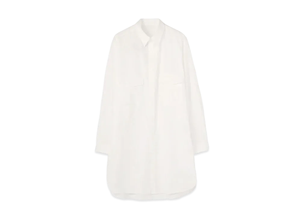 Yohji Yamamoto Pour Homme WOMAN PRINT 2POCKETS BLOUSE "White"